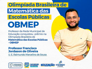 Orgulho para a Educação de São Miguel do Tapuio!